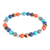 Men's multi-gemstone beaded stretch bracelet, 'Colorful Planets' - Colorful Men's Multi-Gemstone Beaded Stretch Bracelet (image 2b) thumbail