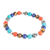 Men's multi-gemstone beaded stretch bracelet, 'Colorful Planets' - Colorful Men's Multi-Gemstone Beaded Stretch Bracelet (image 2d) thumbail