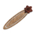 Teak wood bookmark, 'Sarchi Flower' - Floral Teak Wood Bookmark from Costa Rica