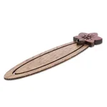 Teak wood bookmark, 'Sarchi Flower' - Floral Teak Wood Bookmark from Costa Rica