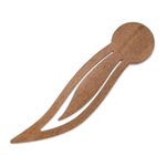 Teak wood bookmark, 'Chill Sloth' - Sloth-Themed Teak Wood Bookmark from Costa Rica