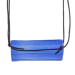 Recycled glass pendant necklace, 'Crystalline Blue' - Blue Recycled Glass Pendant Necklace from Costa Rica