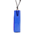 Recycled glass pendant necklace, 'Serene Mood' - Deep Blue Recycled Glass Pendant Necklace from Costa Rica (image 2b) thumbail