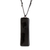 Recycled glass pendant necklace, 'Mood of Strength' - Black Recycled Glass Pendant Necklace from Costa Rica (image 2b) thumbail
