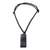 Recycled glass pendant necklace, 'Mood of Strength' - Black Recycled Glass Pendant Necklace from Costa Rica (image 2d) thumbail