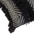 Cotton cushion cover, 'Diamond Texture in Black' - Black and Eggshelled Textured Cotton Cushion Cover (image 2d) thumbail