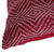Cotton cushion cover, 'Geometric Elegance in Chili' - Diamond Pattern Cotton Cushion Cover in Chili from Guatemala
