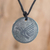 Jade pendant necklace, 'IqÂ´' - Hand-Carved Jade Hummingbird Pendant Necklace from Guatemala (image 2) thumbail