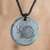 Jade pendant necklace, 'Ajpu´' - Hand-Carved Jade Snail Pendant Necklace from Guatemala