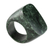 Jade signet ring, 'Strong Stone' - Dark Green Jade Signet Ring Crafted in Guatemala (image 2b) thumbail
