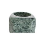 Jade signet ring, 'Green Steppe' - Pyramid-Shaped Jade Signet Ring from Guatemala