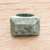 Jade signet ring, 'Green Steppe' - Pyramid-Shaped Jade Signet Ring from Guatemala (image 2b) thumbail