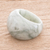 Jade domed ring, 'Earthen Wisdom' - Apple Green Jade Domed Ring from Guatemala (image 2) thumbail