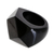 Jade signet ring, 'Gleaming Facets' - Faceted Dark Green Jade Signet Ring from Guatemala (image 2c) thumbail