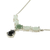 Jade Y-necklace, 'Natural Trio' - Modern 925 Silver Y-Necklace with Jade in 3 Colors (image 2c) thumbail