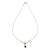 Jade Y-necklace, 'Natural Trio' - Modern 925 Silver Y-Necklace with Jade in 3 Colors (image 2d) thumbail