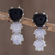 Jade drop earrings, 'Magnificent Trio' - Jade Trio Drop Earrings from Guatemala (image 2) thumbail