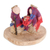 Natural fiber nativity sculpture, 'Lovely Family' - Natural Fiber Nativity Sculpture with Handwoven Cotton (image 2a) thumbail
