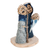 Natural fiber nativity sculpture, 'Happiness of Bethlehem' - Natural Fiber Nativity Sculpture with Blue Cotton Accents (image 2c) thumbail
