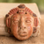 Máscara de cerámica, 'Reina Maya' - Máscara de pared de cerámica de una reina maya de El Salvador