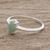 Jade solitaire ring, 'Cool Green Illusion' - Sterling Silver Ring with Light Green Guatemalan Jade (image 2b) thumbail