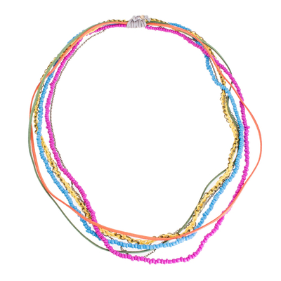 Multicolored Strand Necklace Crafted in Costa Rica