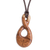 Wood pendant necklace, 'Cachimbo Infinity' - Cachimbo Wood Infinity Pendant Necklace from Costa Rica (image 2a) thumbail