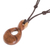 Wood pendant necklace, 'Cachimbo Infinity' - Cachimbo Wood Infinity Pendant Necklace from Costa Rica