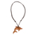 Halskette mit Holzanhänger - Halskette mit Delfin-Anhänger aus Jobillo-Holz aus Costa Rica