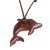 Halskette mit Holzanhänger - Halskette mit Delfin-Anhänger aus Estoraque-Holz aus Costa Rica
