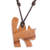 Halskette mit Holzanhänger - Halskette mit Katzenanhänger aus Jobillo-Holz aus Costa Rica