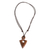Halskette mit Holzanhänger - Halskette mit Speerspitzen-Anhänger aus Madrecacao-Holz aus Costa Rica