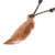 Collar con colgante de madera - Collar con colgante de pluma de madera de Jobillo de Costa Rica