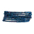 Crystal and glass beaded wrap bracelet, 'Lake Harmony' - Crystal and Glass Beaded Wrap Bracelet in Blue (image 2a) thumbail