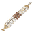 Crystal and glass beaded strand bracelet, 'Nocturnal Brilliance in Gold' - Crystal and Glass Beaded Strand Bracelet in Gold