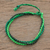 Macrame bracelet, 'Mountains of Atitlan' - Green Braided Strand Bracelet from Guatemala (image 2) thumbail
