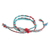 Glass beaded macrame bracelet, 'Colorful Fiesta' - Artisan Crafted Glass Beaded Macrame Bracelet (image 2d) thumbail
