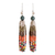 Jade and ceramic bead earrings, 'Cultural Traditions' - Natural Jade and Ceramic Beaded Waterfall Earrings thumbail