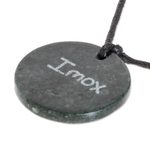 Jade pendant necklace, 'Nahual Imox' - Jade Lizard Pendant Necklace from Guatemala