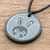 Jade pendant necklace, 'Q'anil' - Jade Rabbit Pendant Necklace from Guatemala (image 2b) thumbail