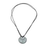 Jade pendant necklace, 'Mayan Deer' - Deer-Themed Jade Medallion Pendant Necklace from Guatemala