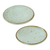 Platos de postre de cerámica, (par) - Platos de postre pequeños de cerámica rústicos (pareja)