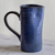 Ceramic pitcher, 'Natural Indigo' - Indigo Blue Rustic Ceramic Pitcher