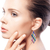 Glass beaded dangle earrings, 'Multicolored Enchantment' - Colorful Glass Beaded Dangle Earrings from El Salvador