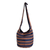 Reversible cotton bucket bag, 'Straight Paths' - Striped Reversible Cotton Bucket Bag from El Salvador