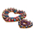 Cotton wreath, 'Quitapenas in Love' - Heart-Themed Worry Doll Cotton Wreath from Guatemala (image 2c) thumbail