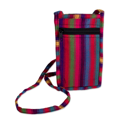 Colorful Striped Cotton Sling from Guatemala