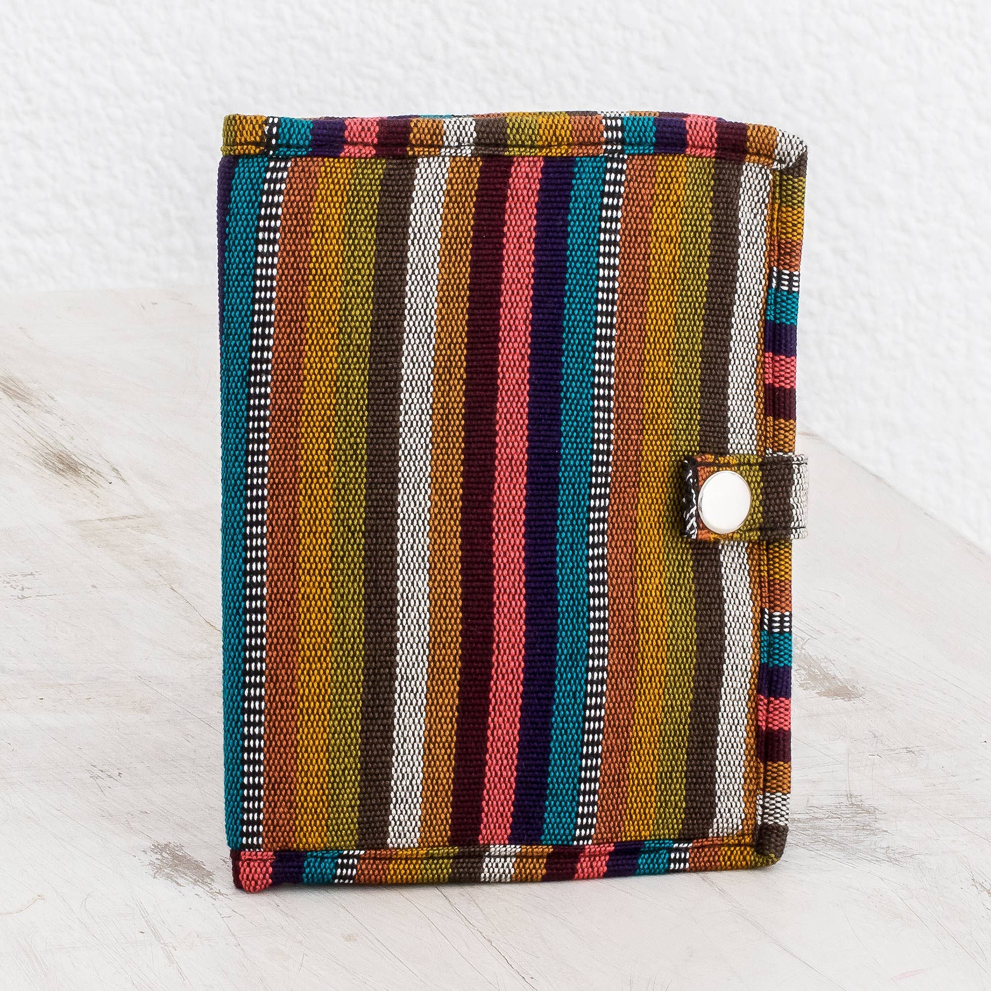 Handwoven Striped Cotton Passport Wallet from Guatemala - Exploring ...