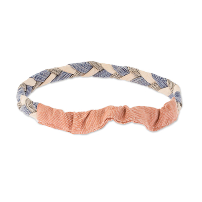 Cotton headband, 'Sololá Spring' - Artisan Hand Crafted Braided Multicolored Headband