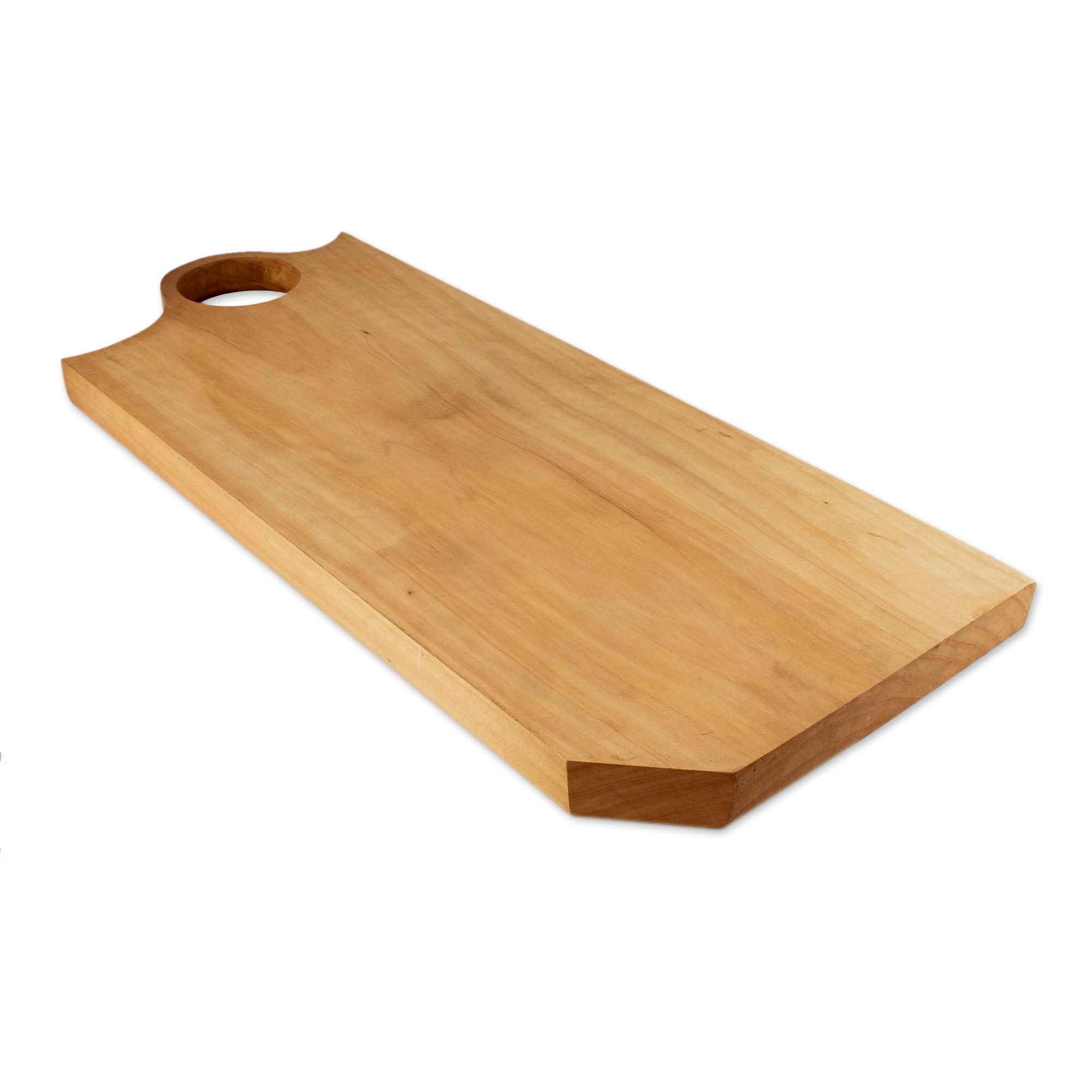 Cypress Wood Board for Cutting or Serving Mixco Motif NOVICA